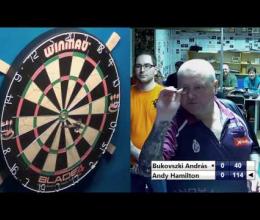 Embedded thumbnail for Andy Hamilton vs Bukovszki András 2016-11-18 Smile Darts Club